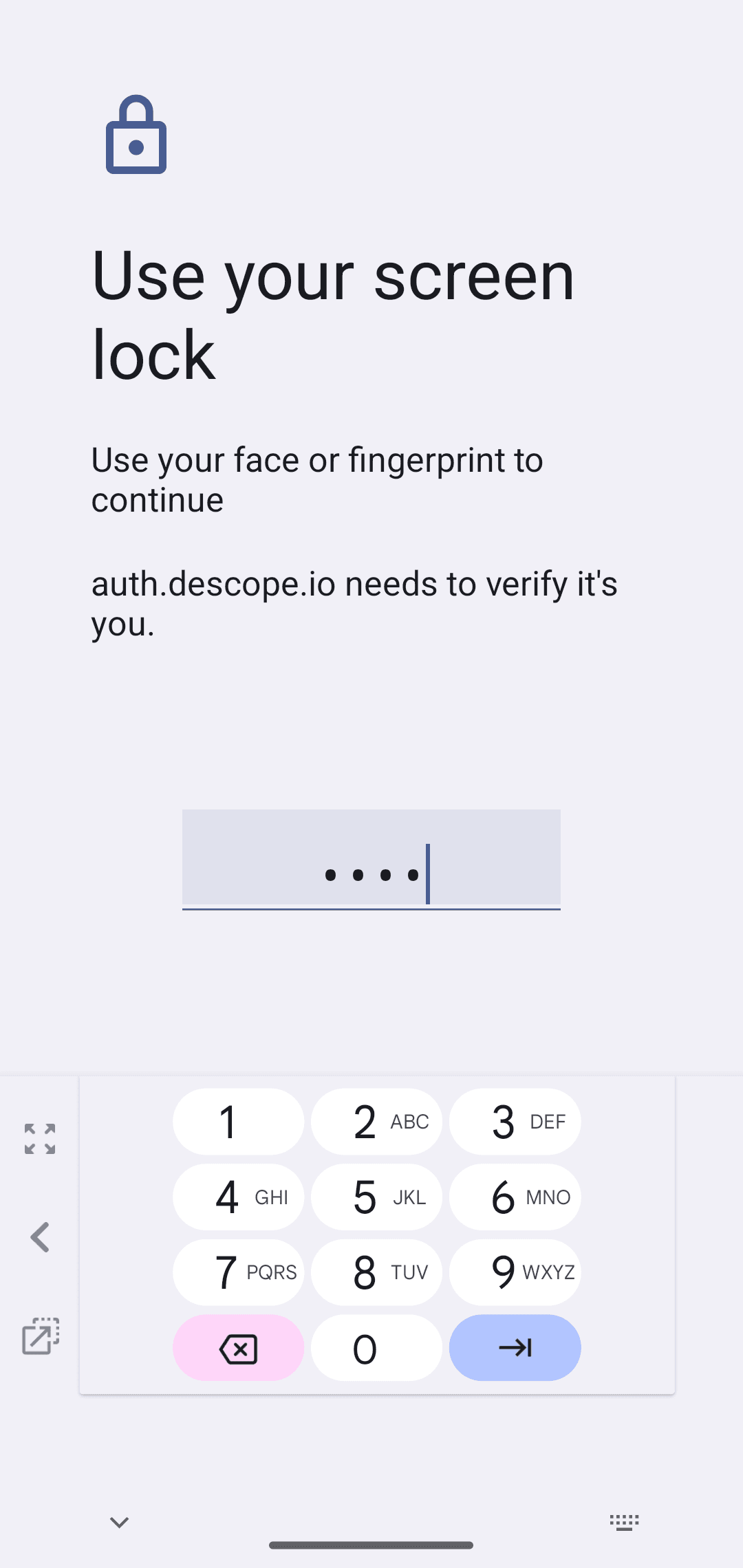 Descope react native auth passkey demo