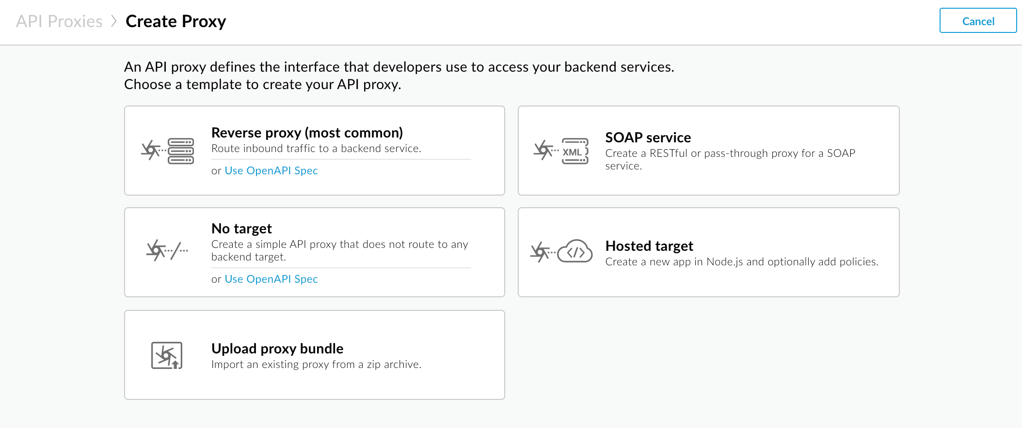 Creating an Apigee proxy