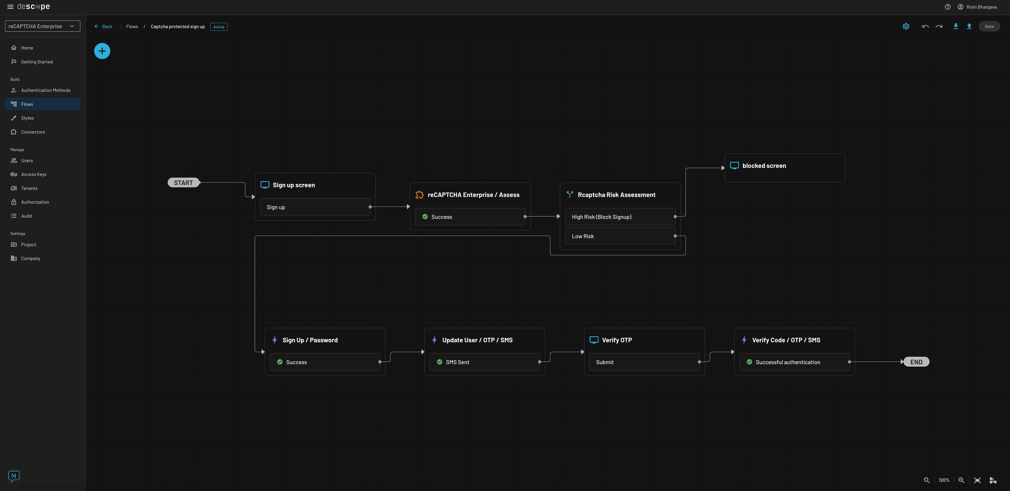 reCAPTCHA signup Flow