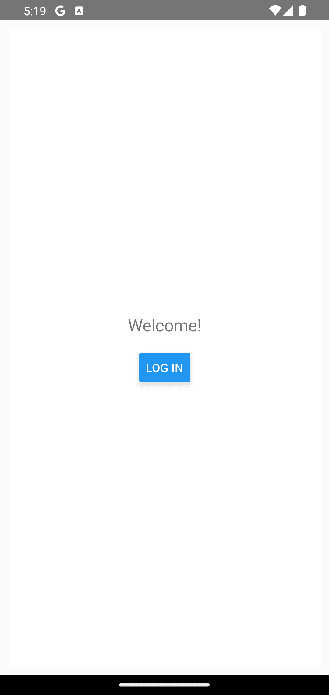 Descope react native welcome screen demo