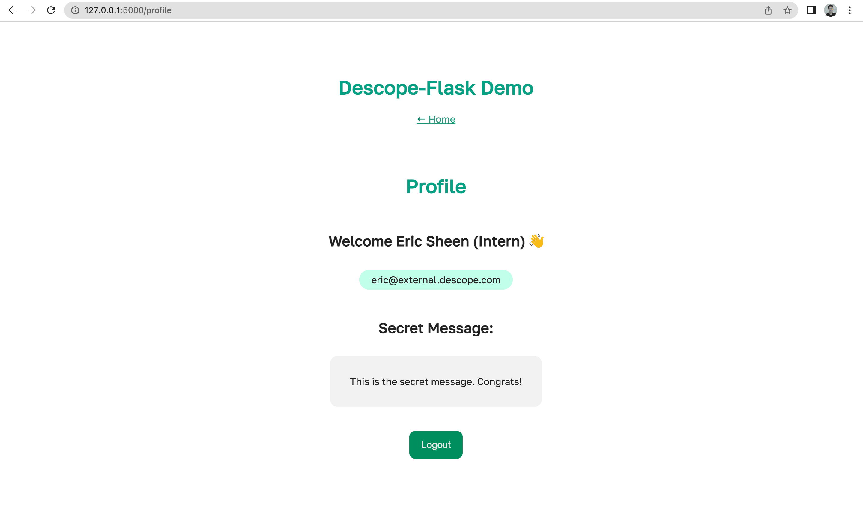 profile flask app