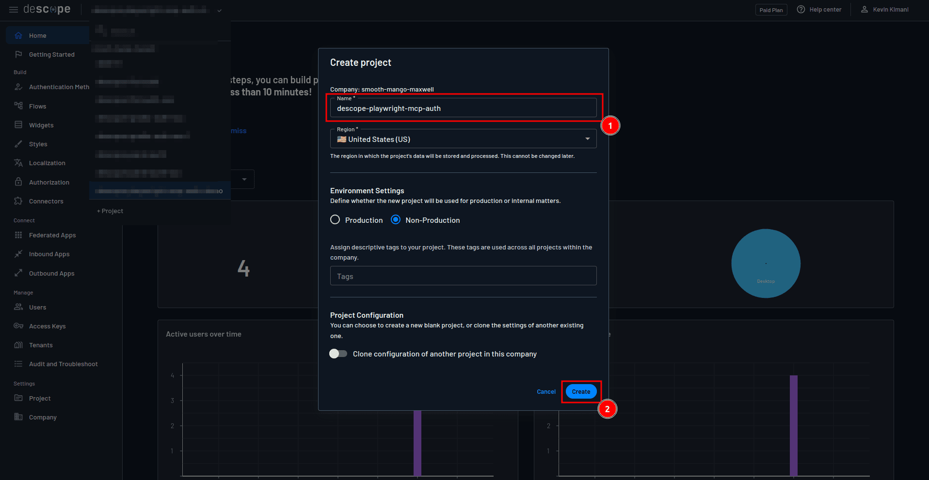 Fig: Providing project details