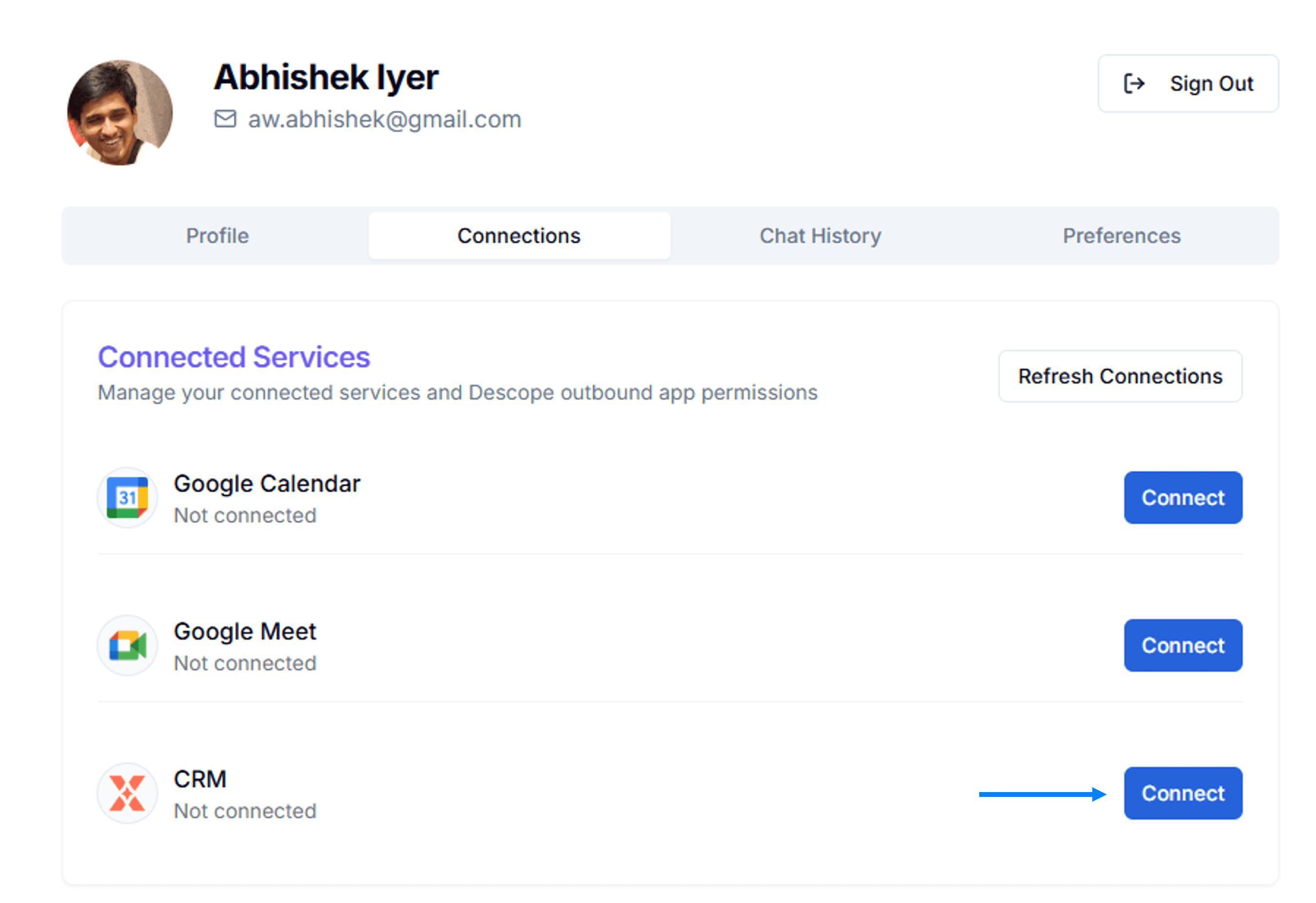 Outbound Apps Connect 1