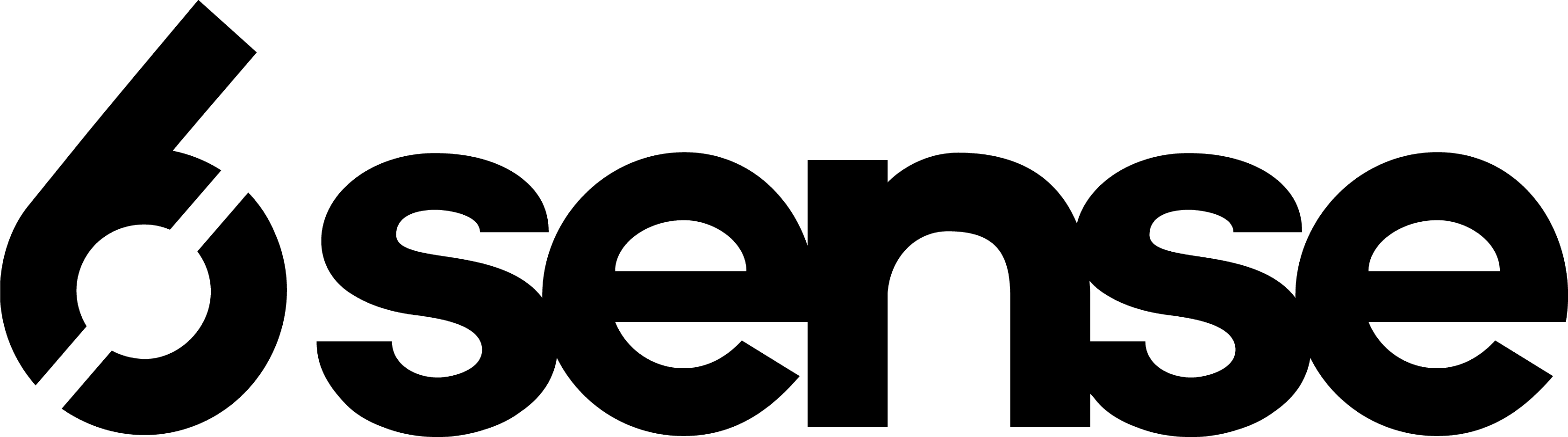 6sense logo black