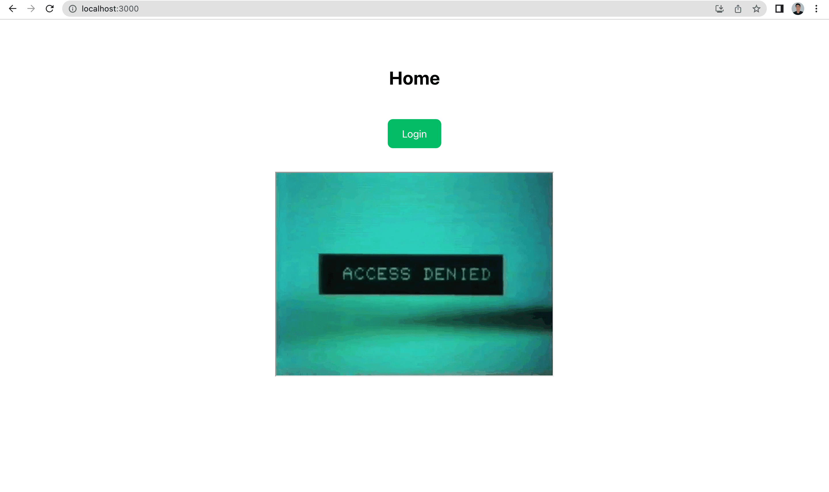 flask-react home page