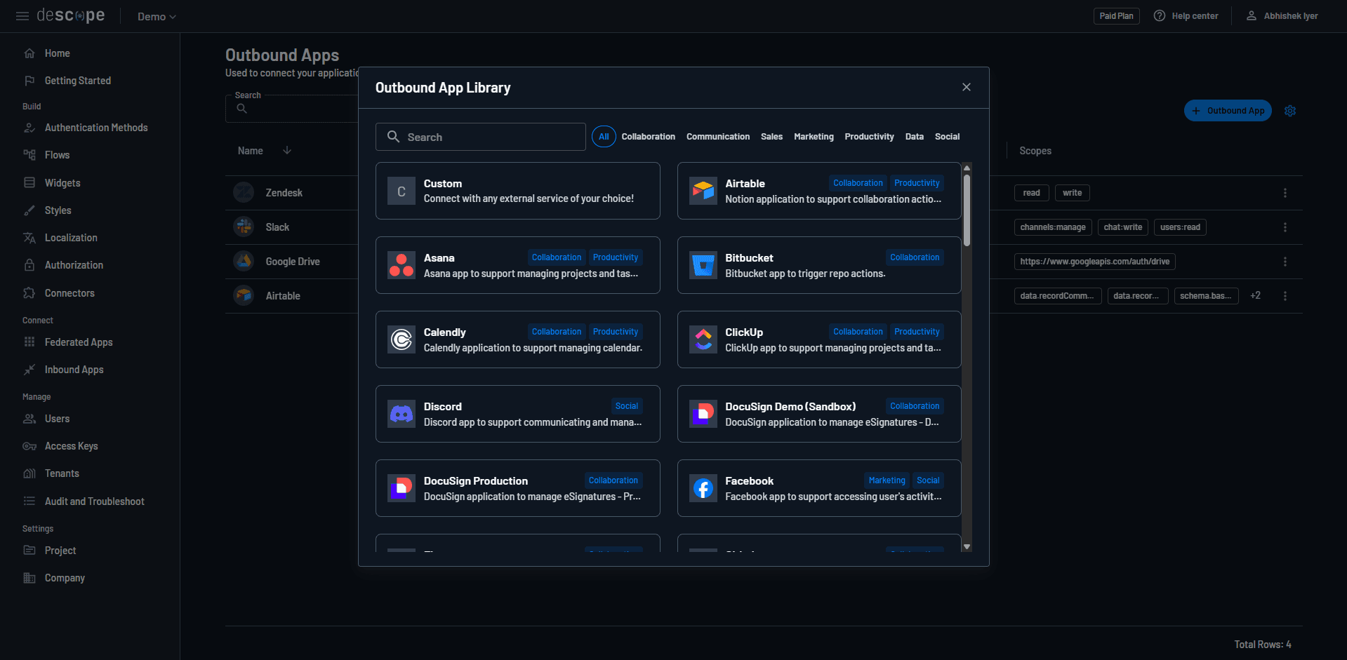 Outbound Apps Library