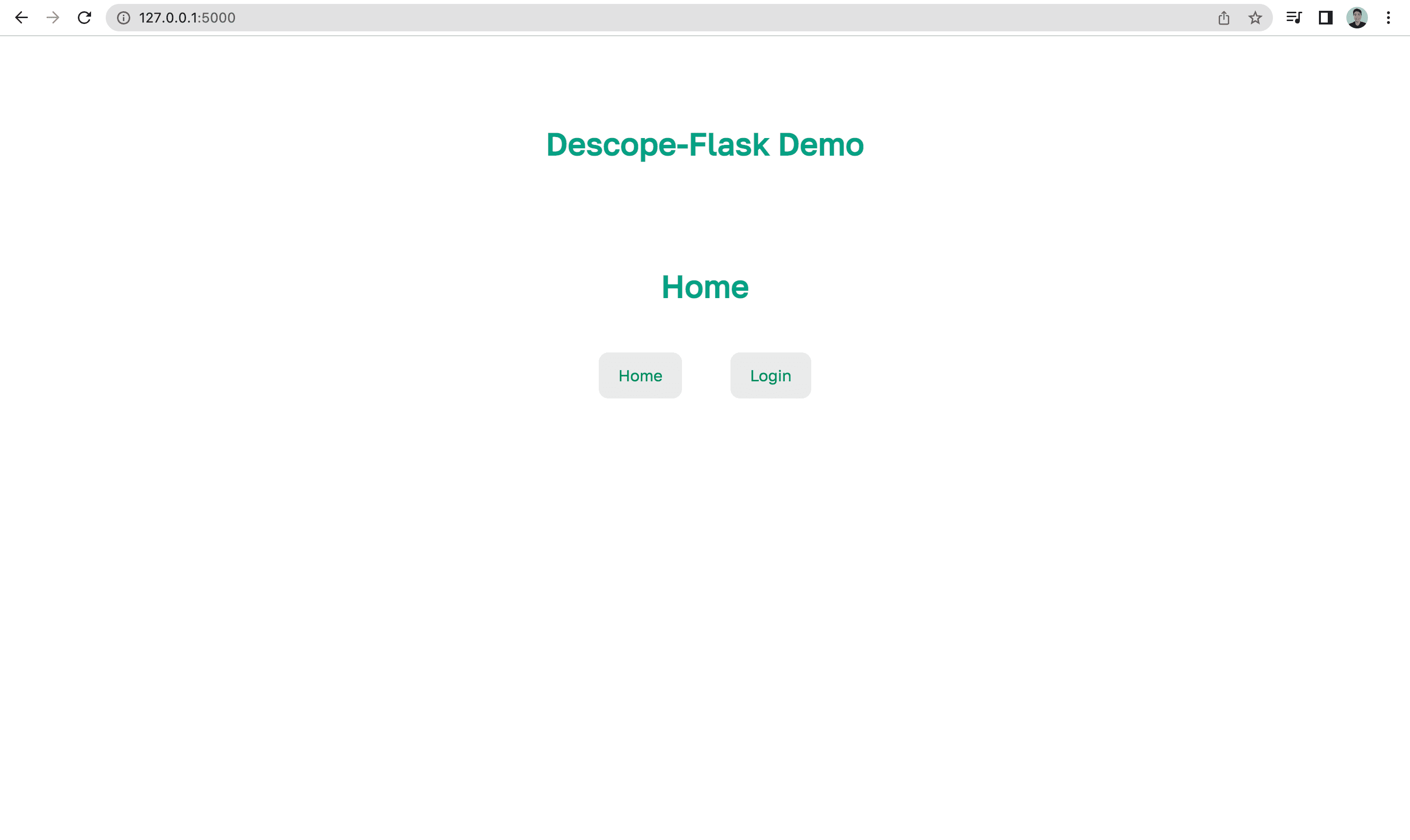 home page flask app blog